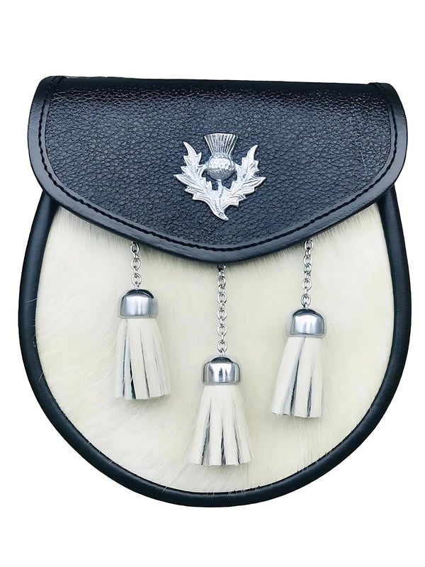 Black Leather Hair Sporran